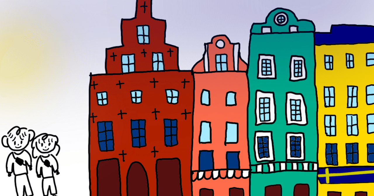 【旅行記】心打たれた朝焼けのスウェーデン🇸🇪ガムラスタン｜いちご