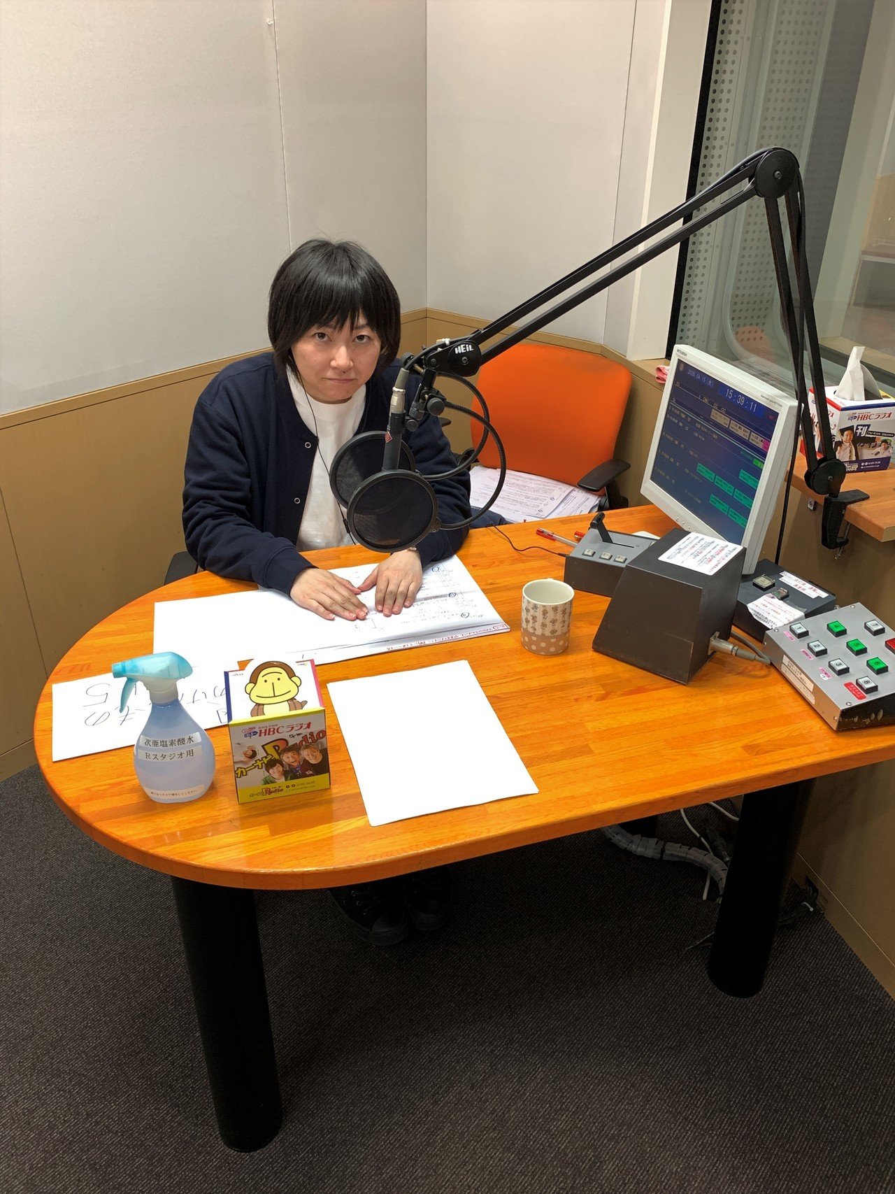 スタジオ分離放送スタート Hbcラジオ 山根あゆみのラジオ業務日誌 Note