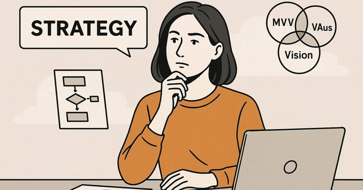 Strategy Not Move Strategy is the courage to not choose. MVV is the axis of management ...
