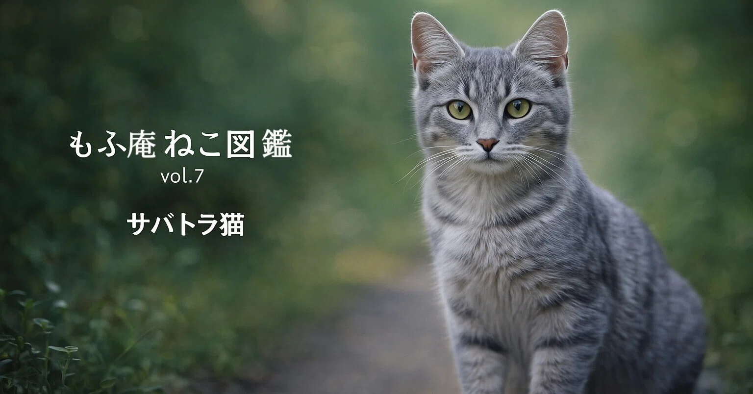 🐾もふ庵ねこ図鑑 vol.7 〜サバトラ猫（しぐれくん）紹介〜｜もふのあ庵