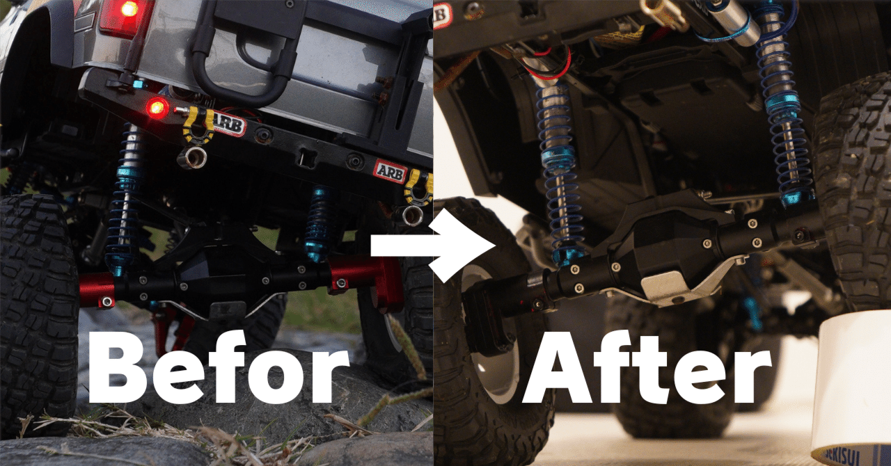 ランクル80のアクスルを塗装しました (クローラーラジコン)｜SHO-Room🚙💨