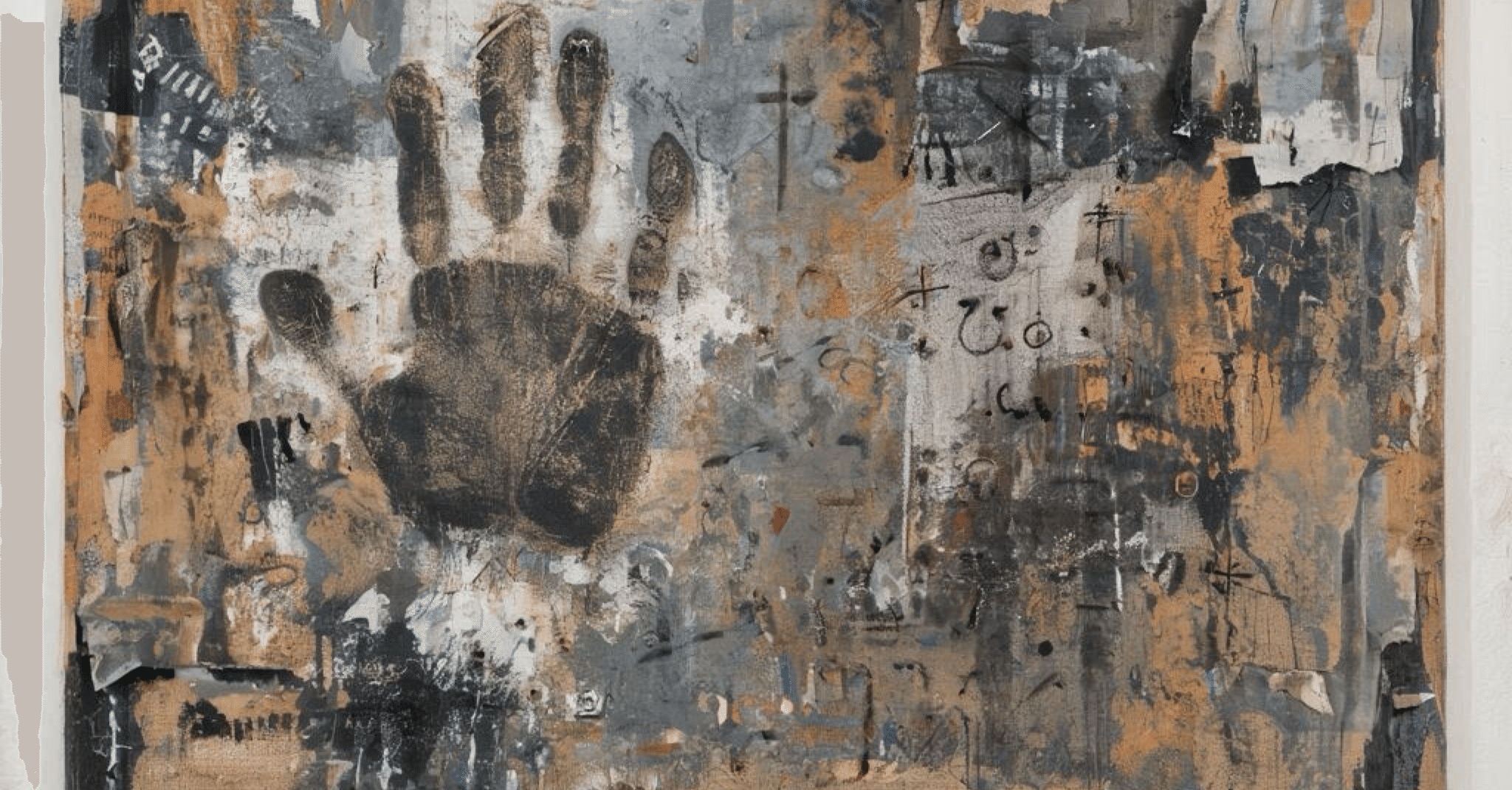 アントニ・タピエス（Antoni Tàpies)の絵画にヒントを得たプロンプト