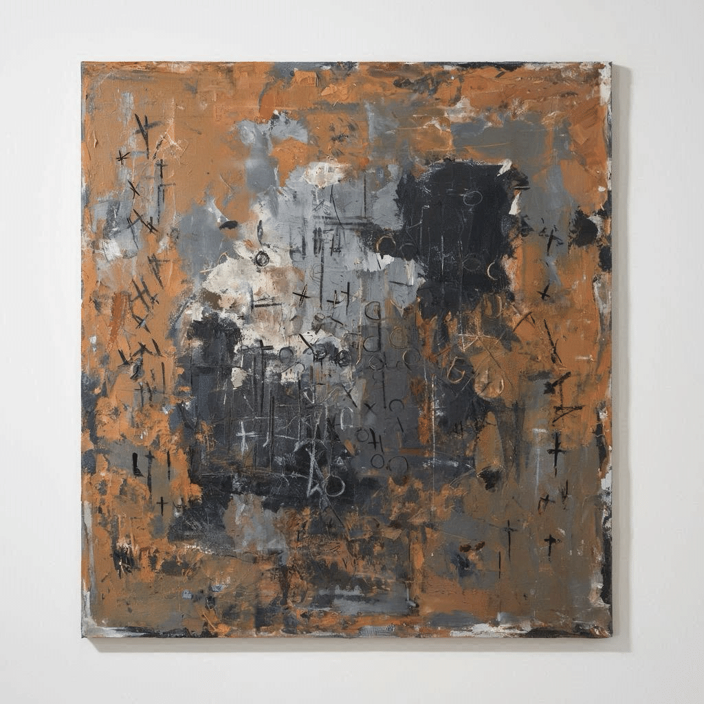 アントニ・タピエス（Antoni Tàpies)の絵画にヒントを得たプロンプト