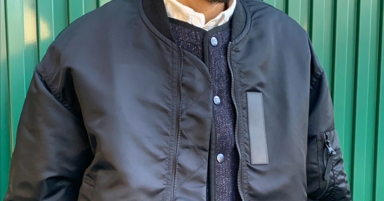 MANUAL ALPHABET Noir MA-1 FLIGHT JACKETでコーディネート｜SLOW JAM
