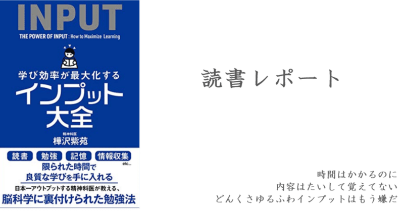 どんくさゆるふわインプットは卒業したい インプット大全 読書レポート しょこ Note