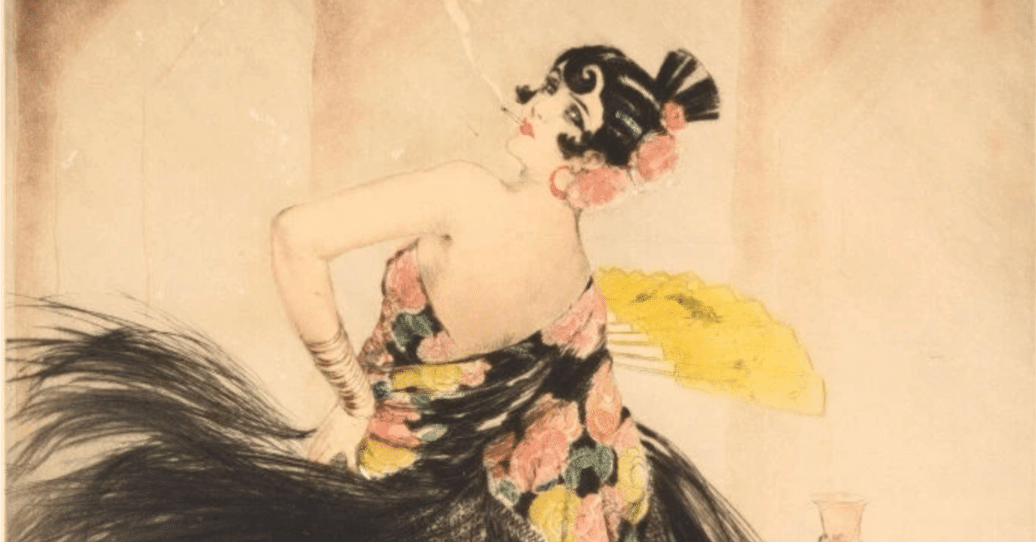ルイ・イカール Louis ICART】─銅版画（エッチング・アクアチントなど