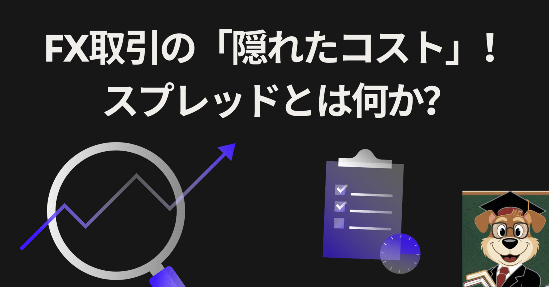 FX取引の「隠れたコスト」！スプレッドとは何か？｜わんこ教授