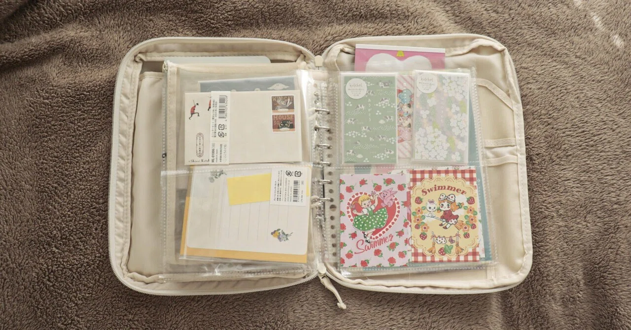 The 'Collection Case' I bought at Muji is perfect for stationery ...