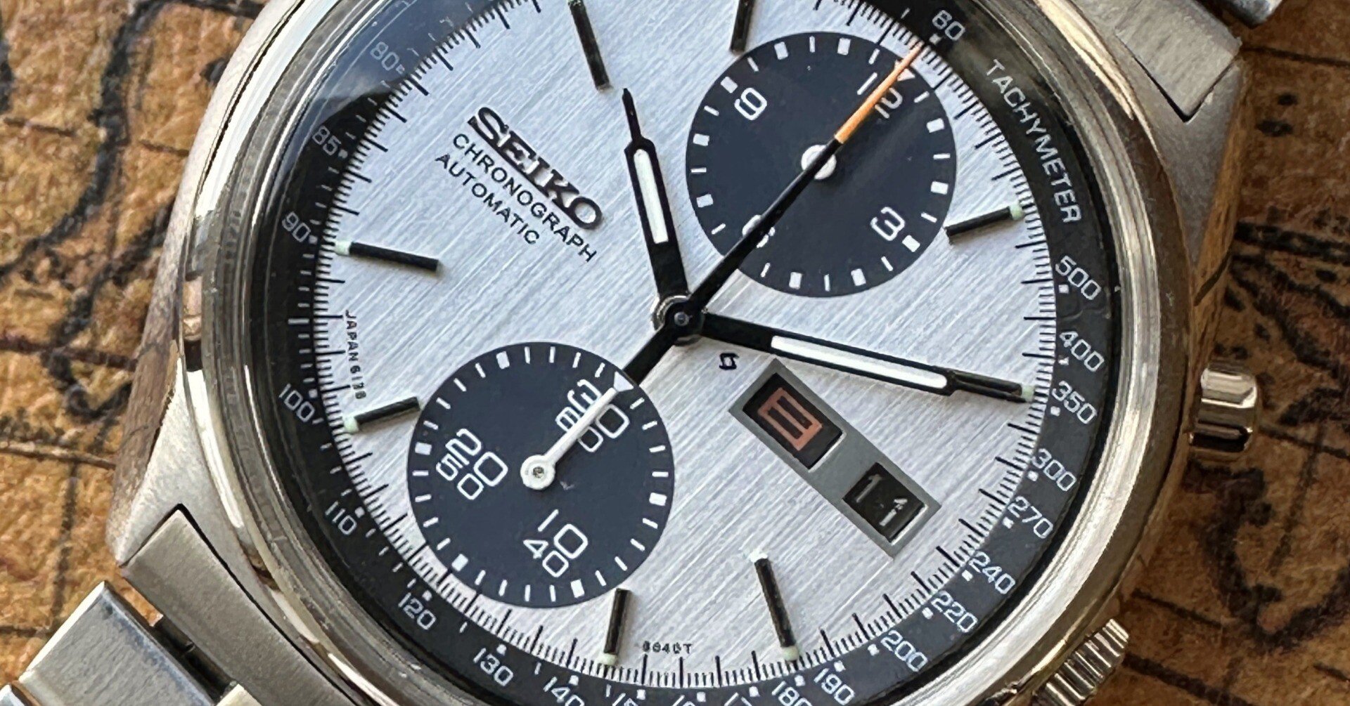 【OH済み】セイコー ファイブ 自動巻時計 ヴィンテージ セイコー 5 自動巻き腕時計 - 1980年代 オレンジ文字盤