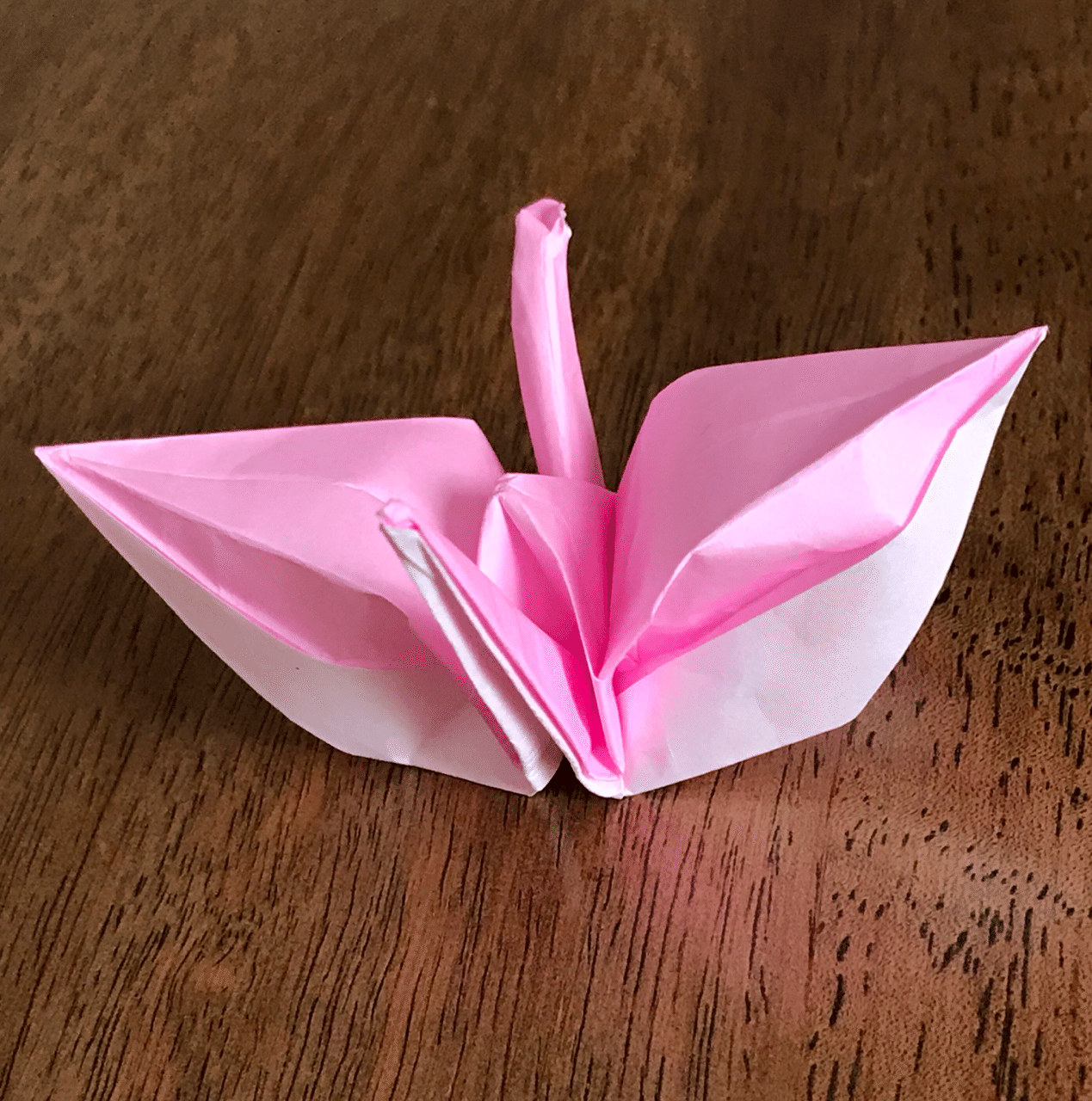 折り鶴 下手くそだけど私も折ってみました 福鶴 ちびまゆ Note