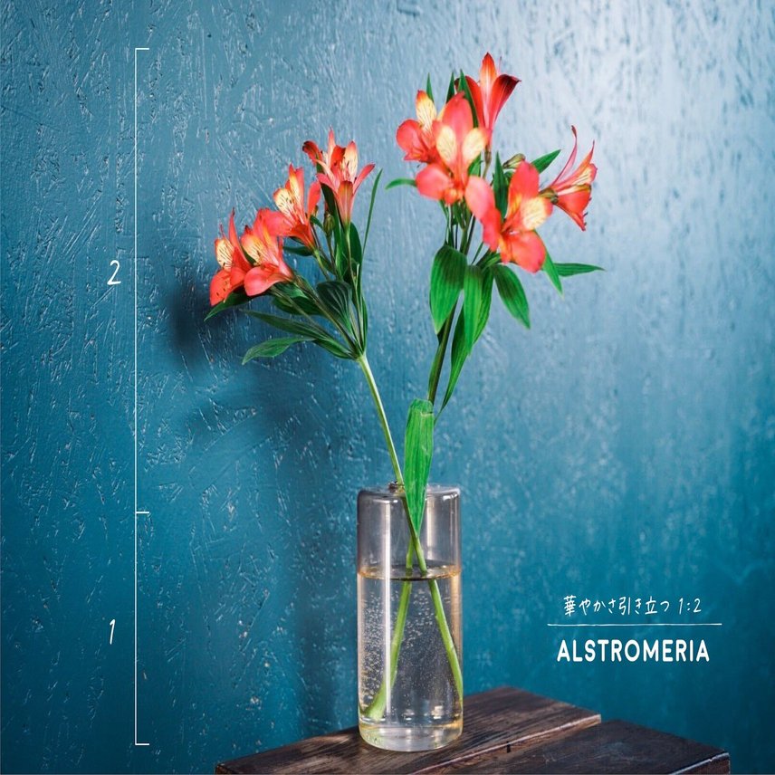 花の飾り方 黄金比は1 1 Or 1 2 コンビニで買える100円花びんのススメと 飾り方のコツ3つ Lifft Note