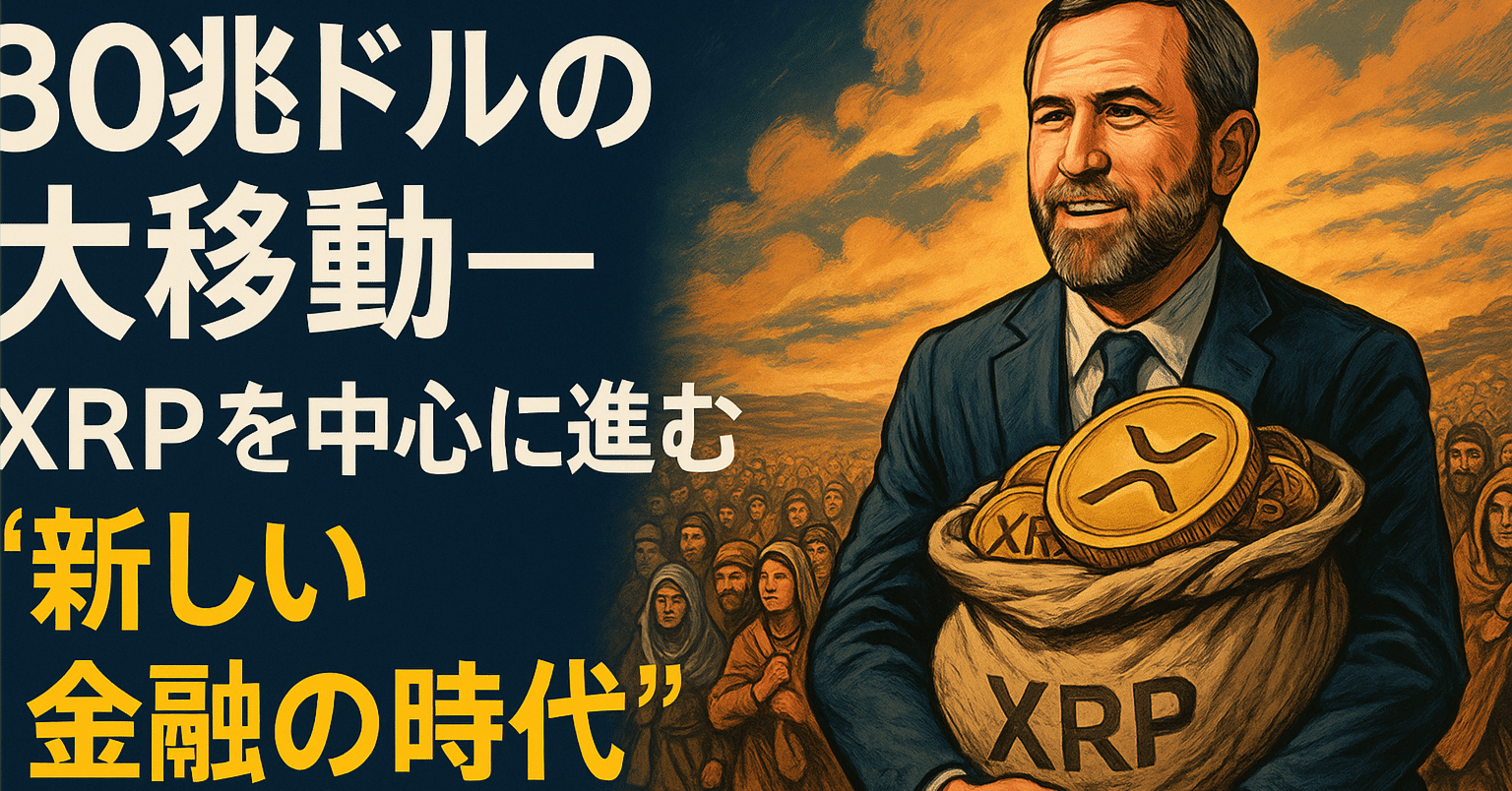 80兆ドルの大移動──XRPを中心に進む“新しい金融の時代”｜光本貴一｜XRP / Ripple