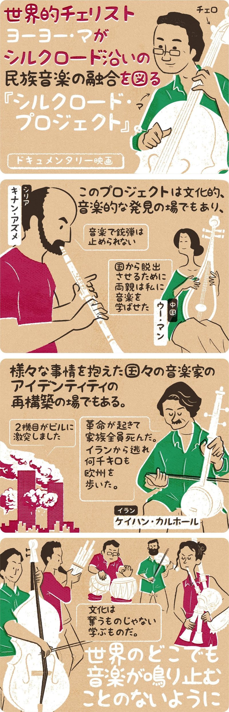 音楽によって救われ 苦しめられ 希望をつなぐ人々の姿 ヨーヨー マと旅するシルクロード 15 フクイヒロシ 映画垢 Note 音楽によって救われ 苦しめられ 希望をつなぐ人々の姿 ヨーヨー マと旅するシルクロード 15 フクイヒロシ 映画垢 Note