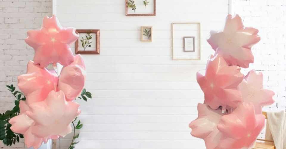 ふわふわ風船で楽しむ おうちdeお花見セットs 10枚 ができました Yokohamaballoon Note