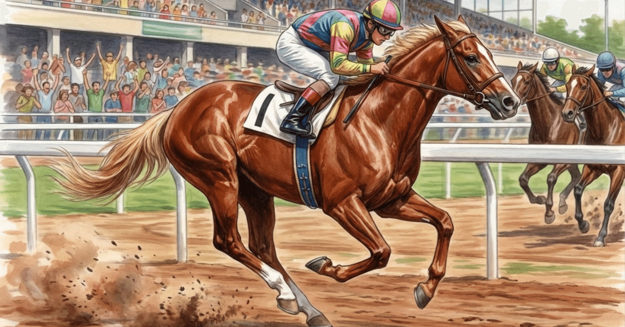 競馬　一口馬主出資パネル 一口馬主ライフ】出資馬の写真をイラスト化してみたら嬉しかった件