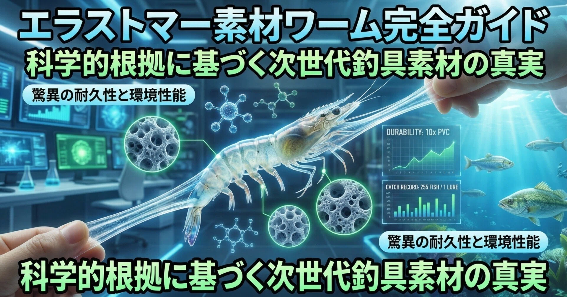 エラストマー素材ワーム完全ガイド：科学的根拠に基づく次世代釣具素材