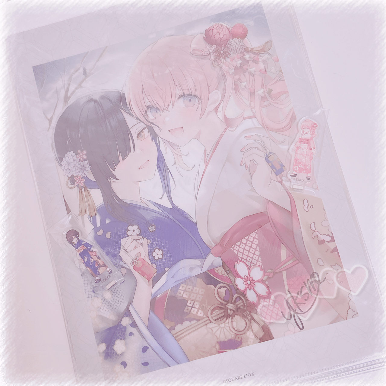 ̩͙꒰ঌトワツガイ 雪醒先生サイン入り クリアファイル໒꒱·̩͙