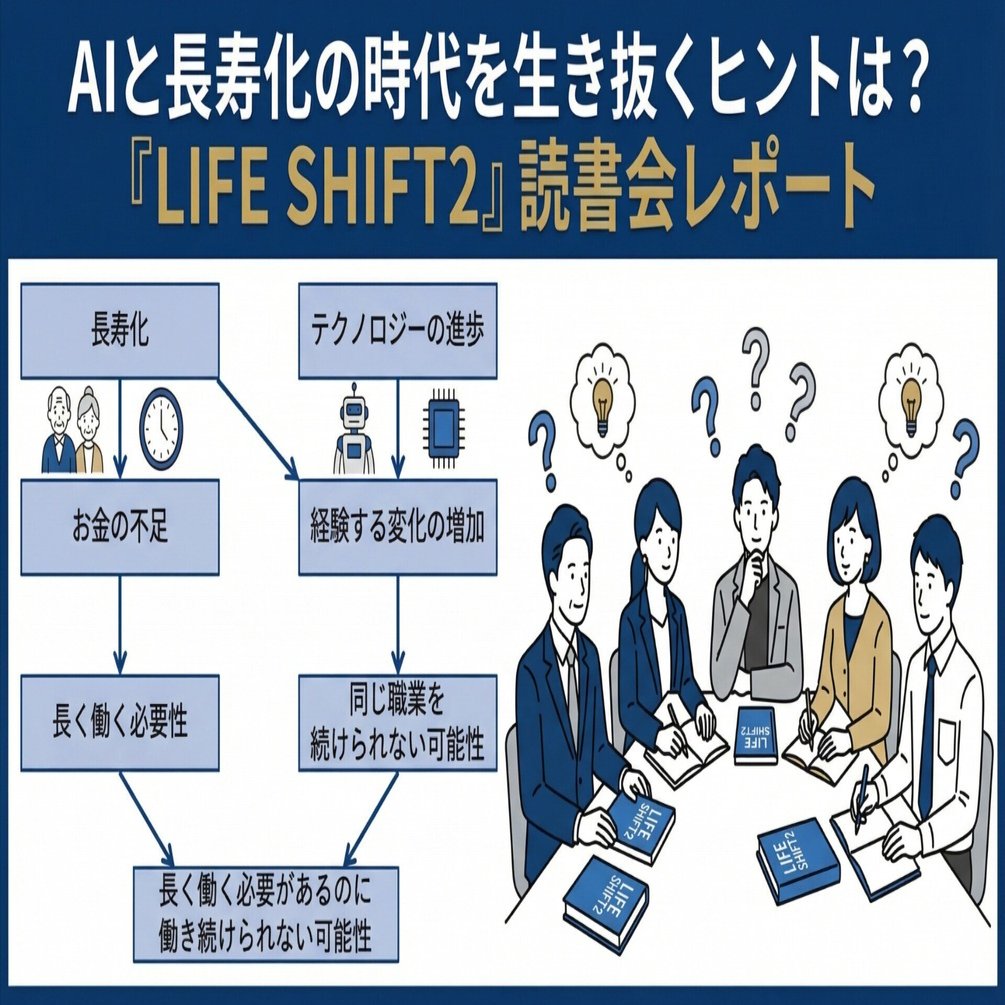 AIと長寿化の時代を生き抜くヒントは？『LIFE SHIFT2』読書会レポート