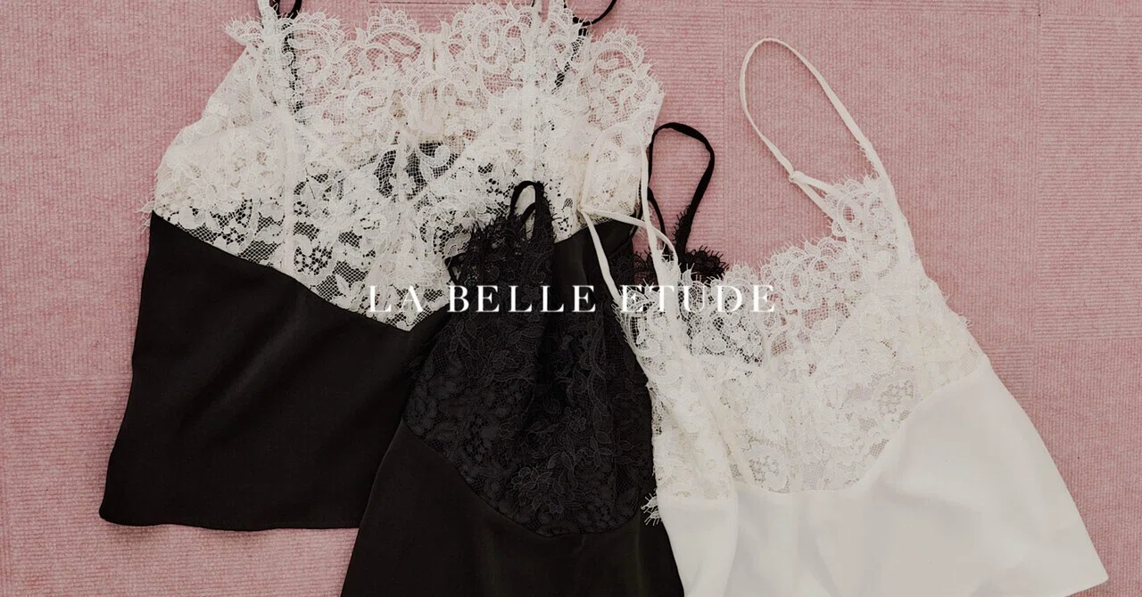 モチーフレース×サテンキャミシリーズ｜LA BELLE ETUDE