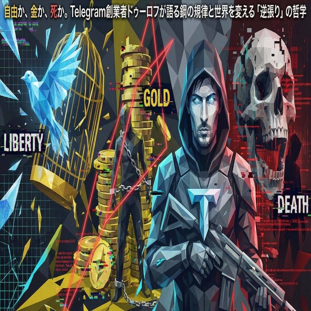 自由か、金か、死か。Telegram創業者ドゥーロフが語る鋼の規律と世界を変える「逆張り」の哲学｜江口松友