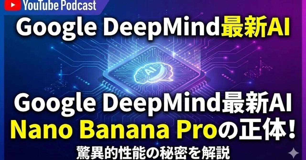 Google DeepMind Gemini 3 Pro Image ("Nano Banana Pro"): 次世代視覚合成における技術的 ...
