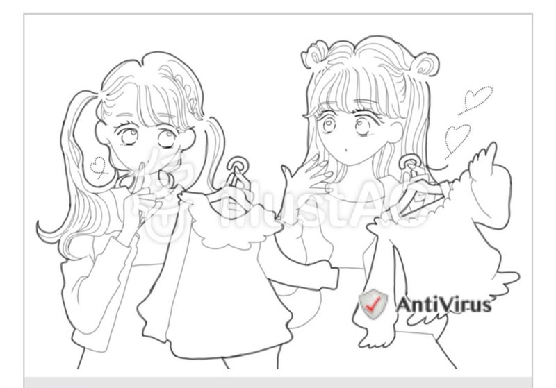 ぬりえ お友達とショッピング Ccoa ここあ 育児に関わるイラストを描いています Note ぬりえ お友達とショッピング Ccoa ここあ 育児に関わるイラストを描いています Note