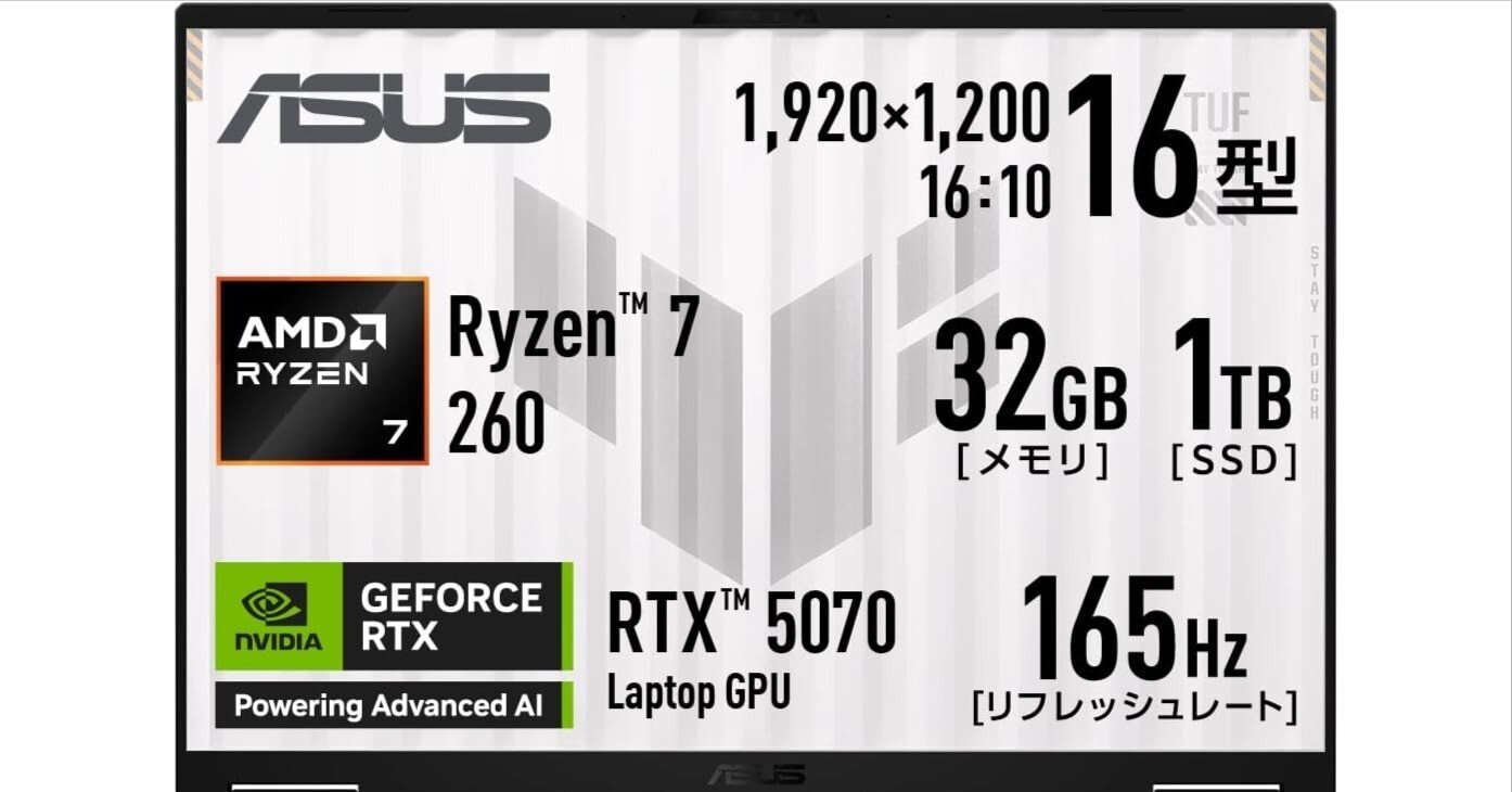 ASUS TUF Gaming A16 FA608UPが切り開く次世代ゲーミングノートの新