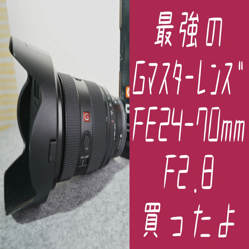 初のGMレンズ FE 24-70mm F2.8 GM II を購入｜パパカメラマンが