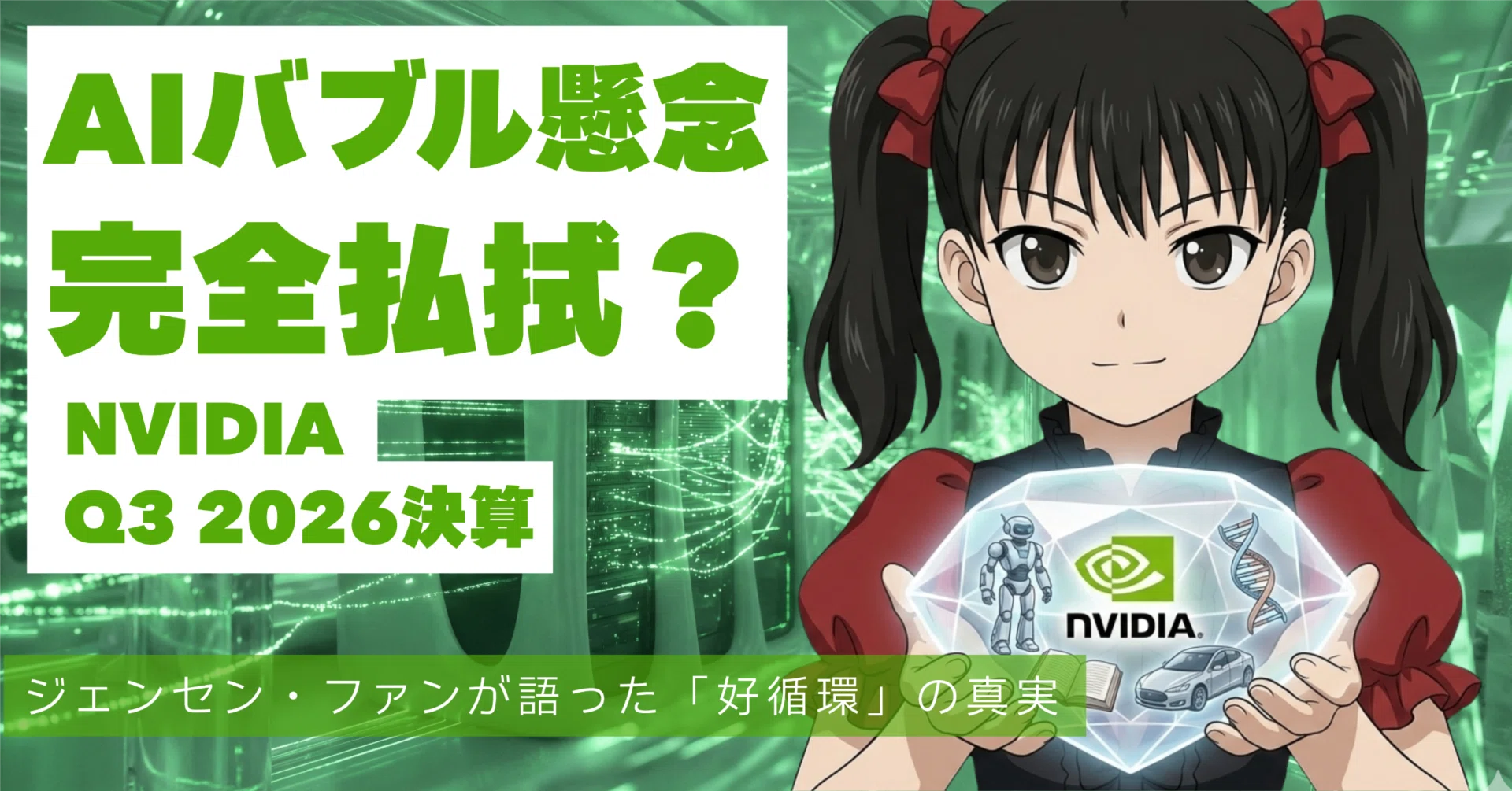 AIバブル懸念を完全払拭？NVIDIA Q3 2026決算徹底解説 —— ジェンセン