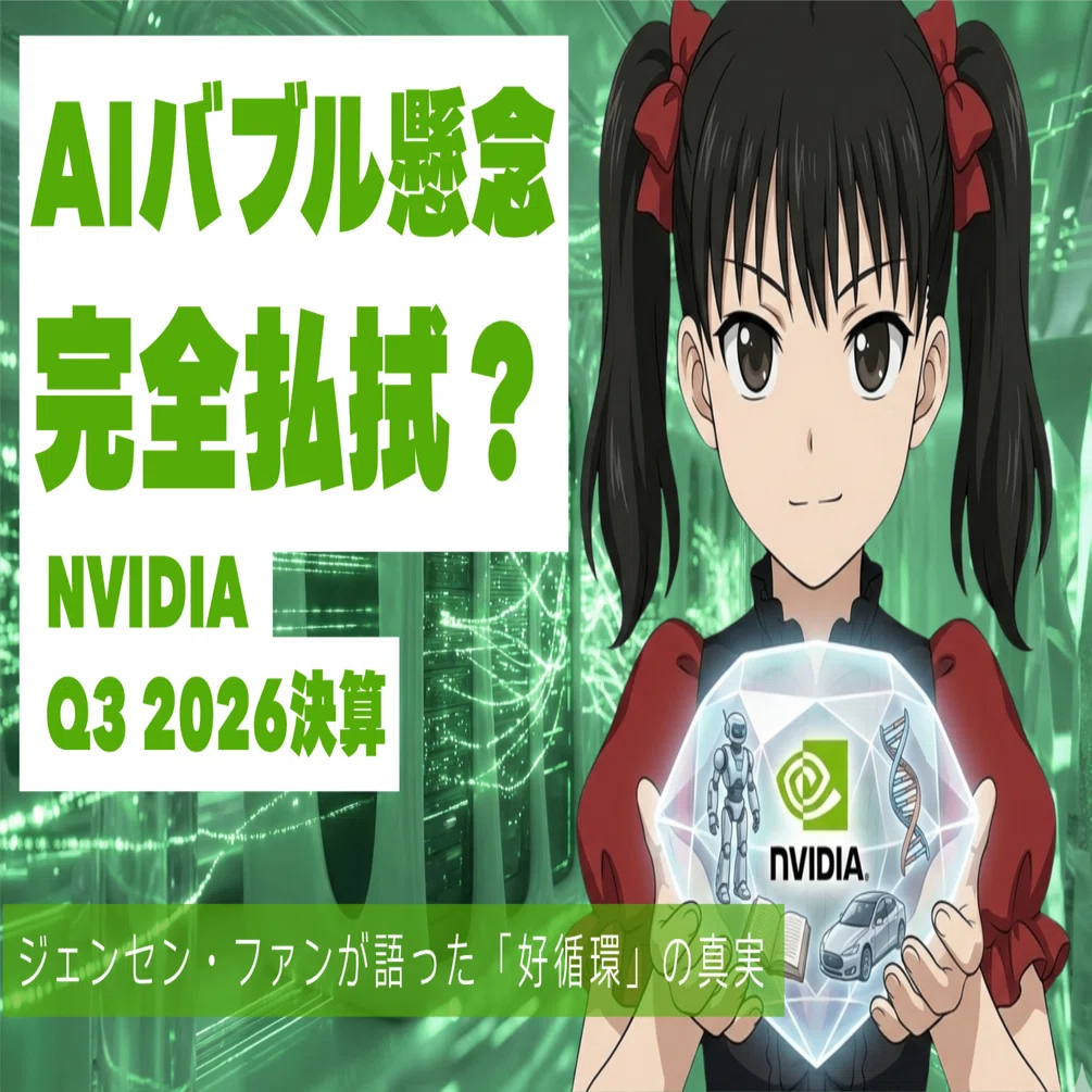 AIバブル懸念を完全払拭？NVIDIA Q3 2026決算徹底解説 —— ジェンセン