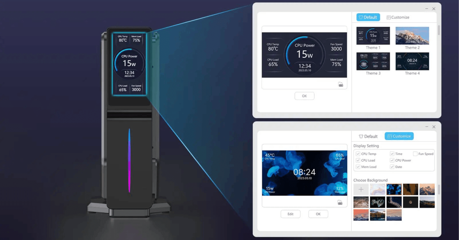 ACEMAGIC S1：液晶付きのオシャレな縦置きミニPC。3万円切りの今が買い