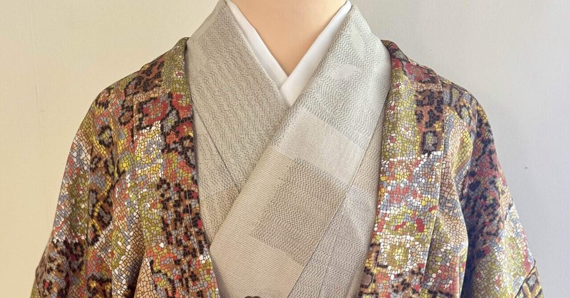 モザイクタイルのような羽織