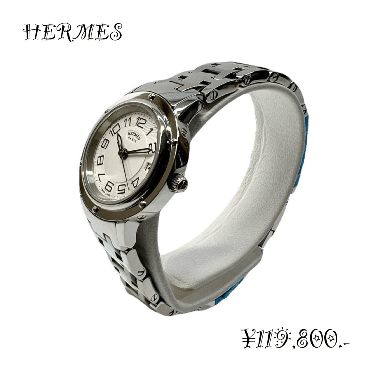 HERMES】クリッパークラシック CP1.210 オーバーホール・仕上げ済み