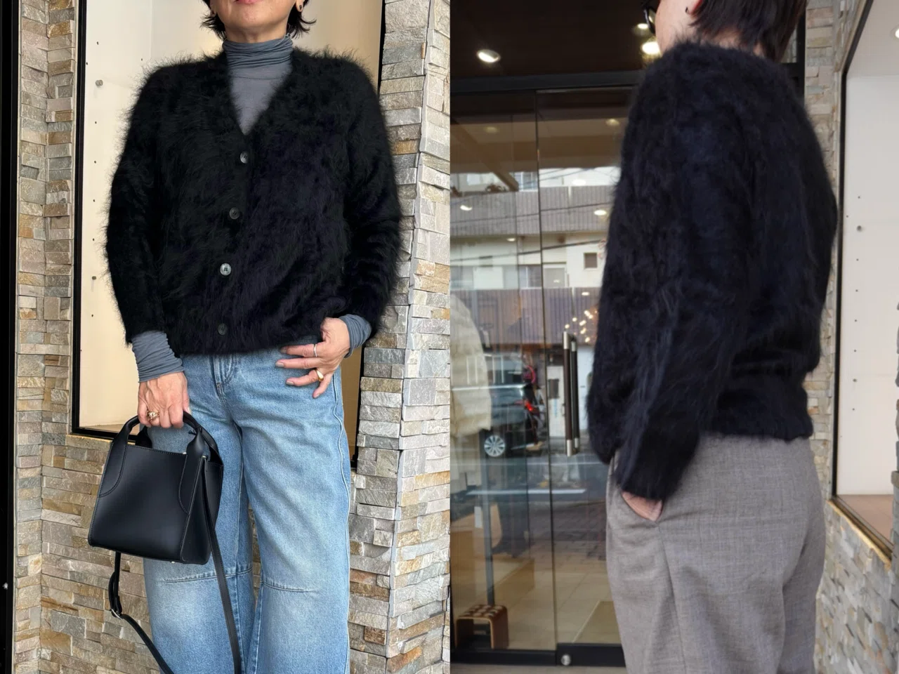 A piece to cherish: Fur Cashmere Cardigan 【 original 