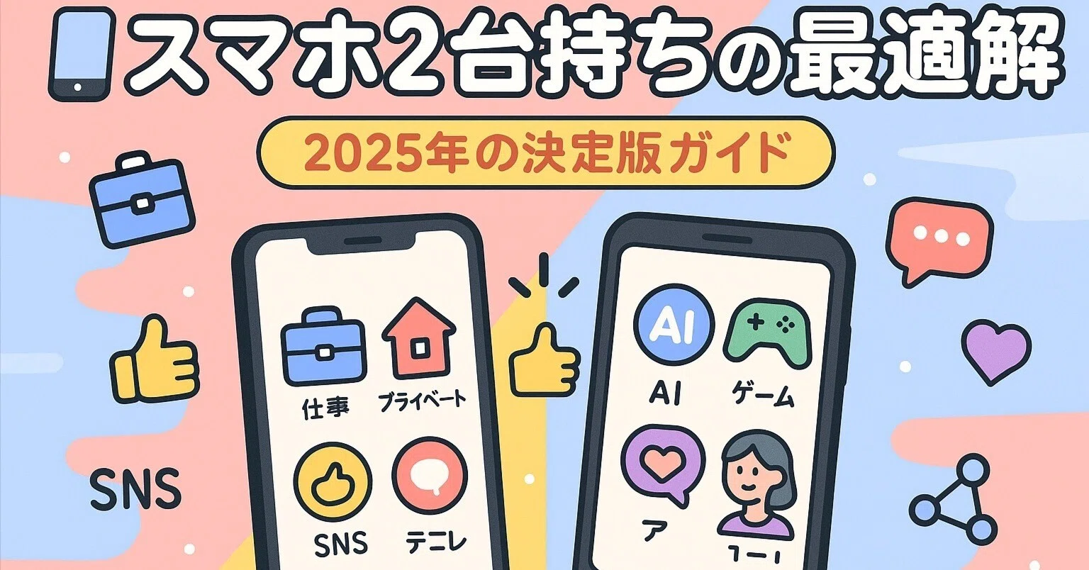 ?スマホ2台持ちの最適解全部徹底解説する“2025年の決定版ガイド 
