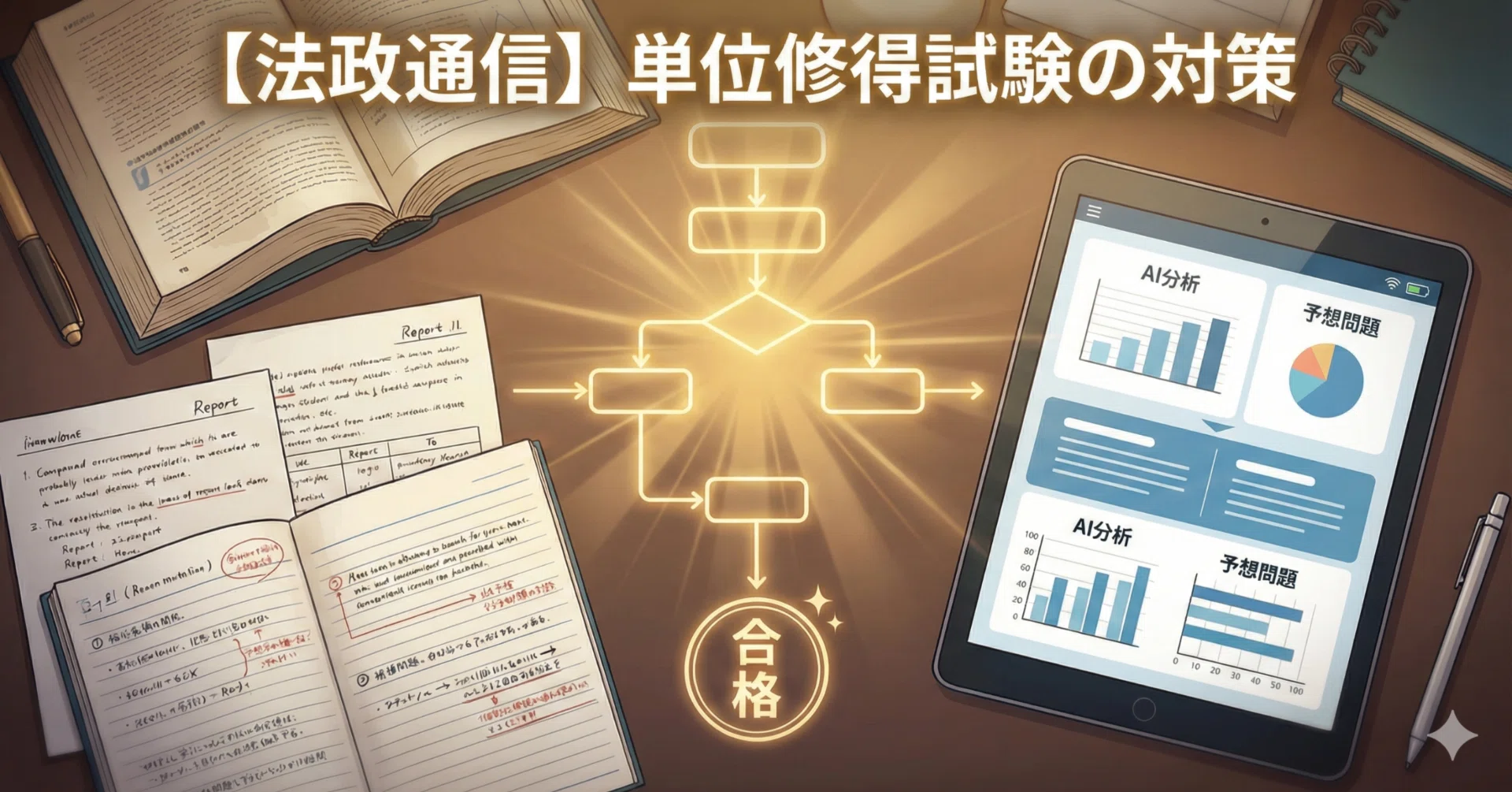 法政通信】単位修得試験の攻略3ステップを卒業生が解説！｜りゅうやん