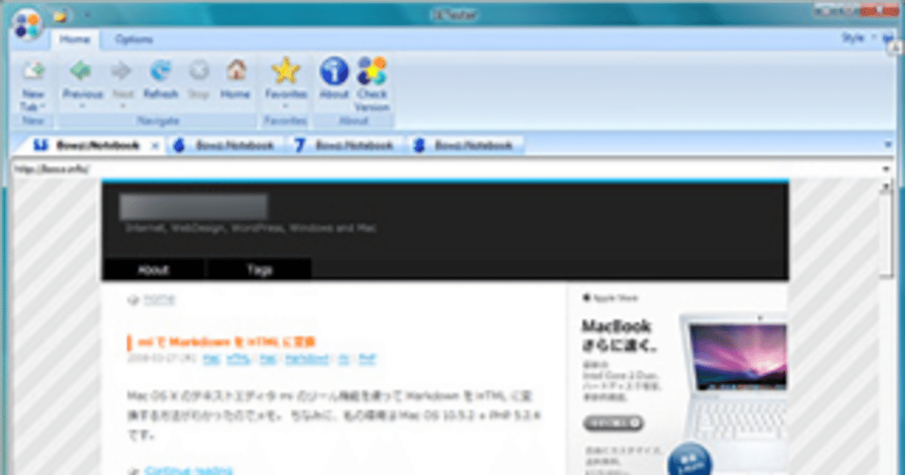Windows Vista で IE 5.5 とかの表示確認ができる - IETester｜だる