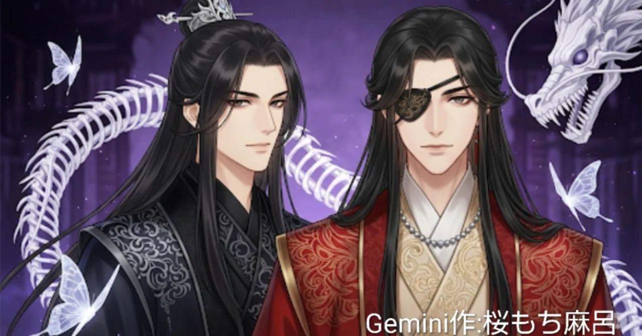 ♥️🖤《花城＆黒水》2人の鬼王の茶番劇【天官賜福】巻き込まれ事故の