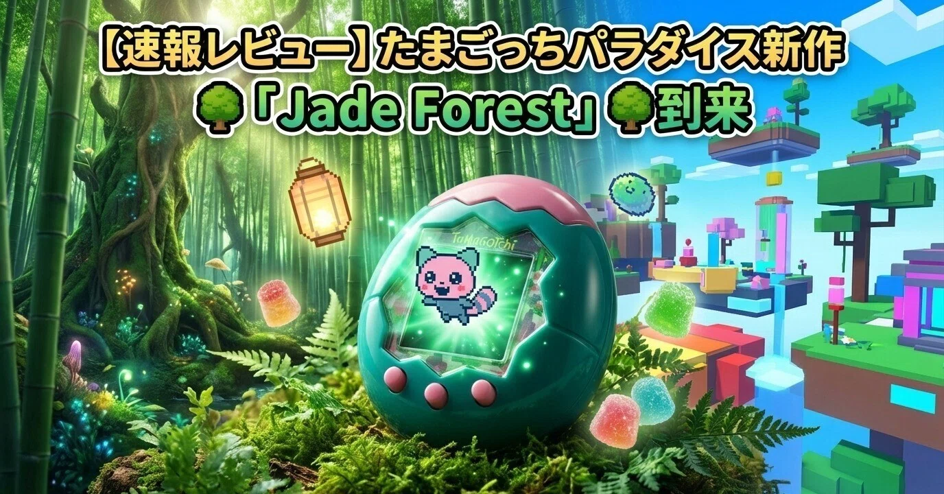 Tamagotchi 即発️たまごっちパラダイス ジェイドフォレスト 森