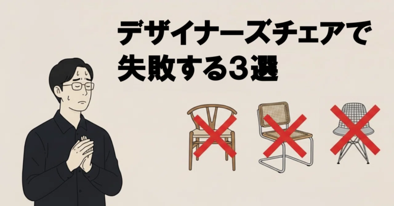 新生活】デザイナーズチェアで失敗する3つの落とし穴をプロが解説 