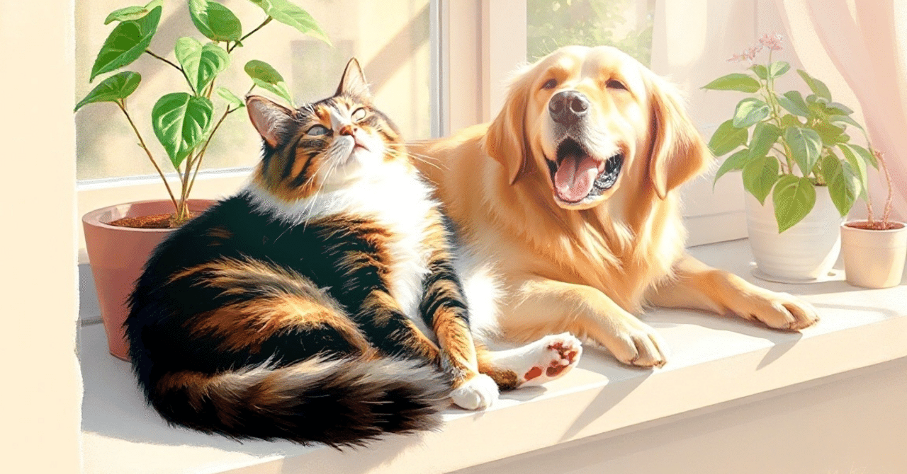 老猫と老犬｜モノカキ＠ライター