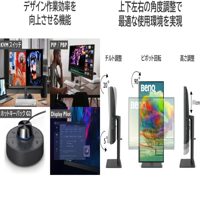 正確な「色」で作品が変わる。デザイナー向け4Kモニター BenQ PD2705U