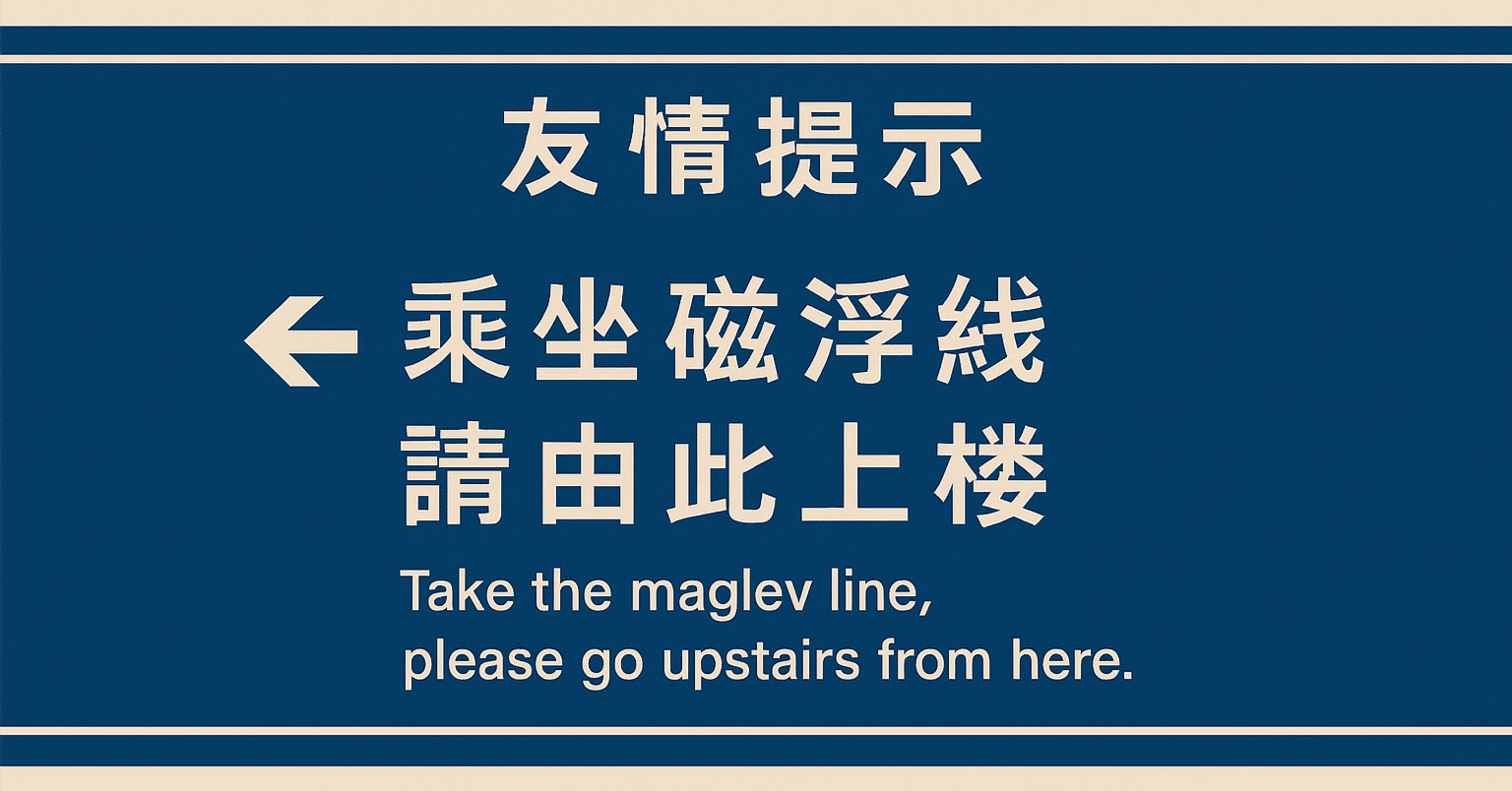 看板中国語は“構造”で読める：上海磁浮線の1枚から掴む語順と認知の