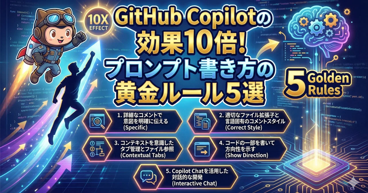 10x the Effectiveness of GitHub Copilot! 5 Golden Rules for Writing ...