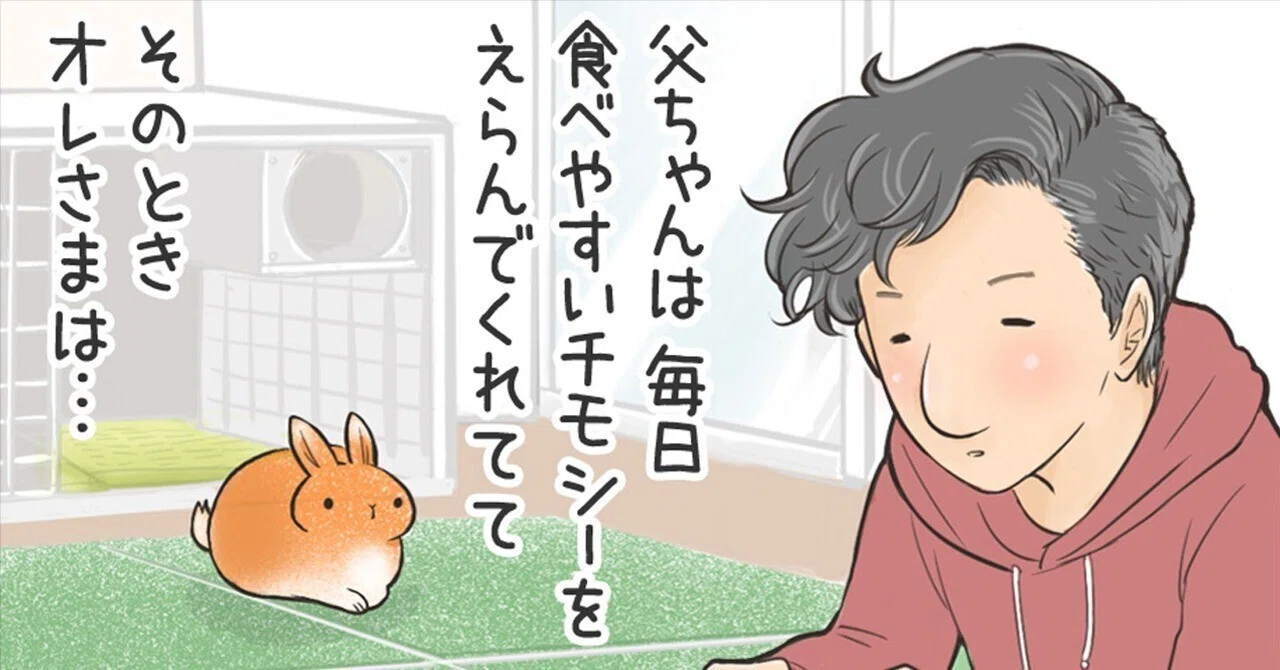 コミックエッセイ【うさのまにまに】77 ベテランうさぎの犯行｜ちも