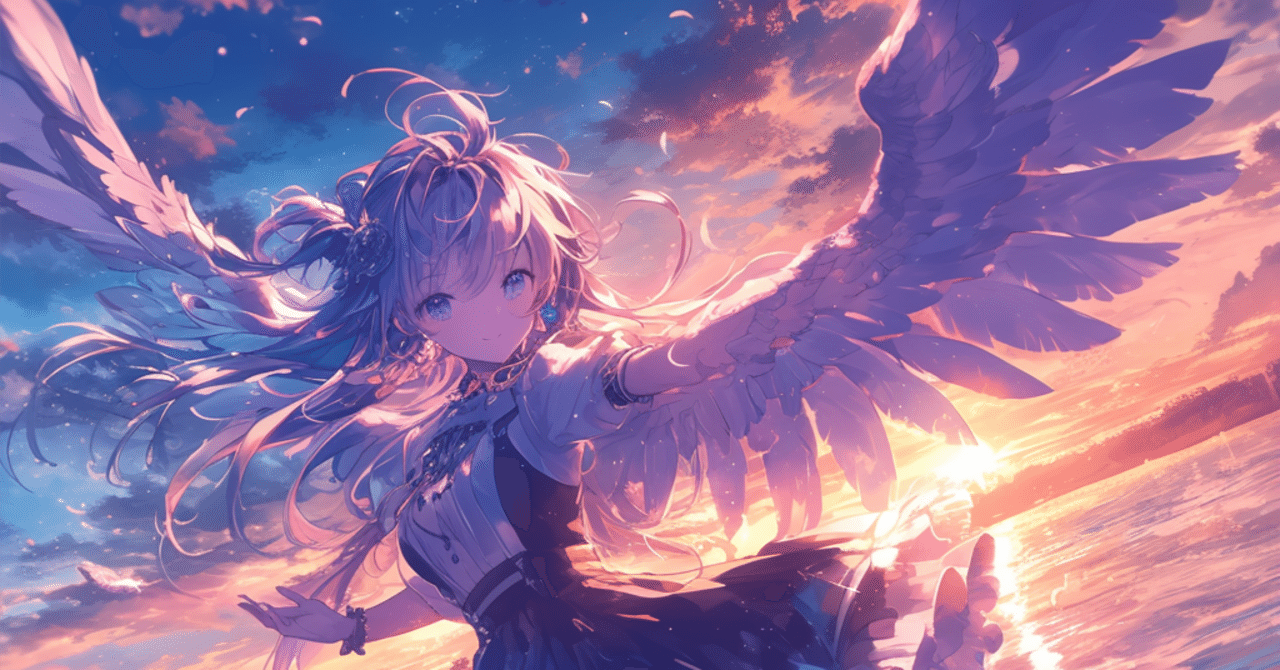 手描きイラスト 夜明けに美しいあなたを求めて しゃるの絵本シリーズ ― 夜明けの天使たち｜しゃるちゃん