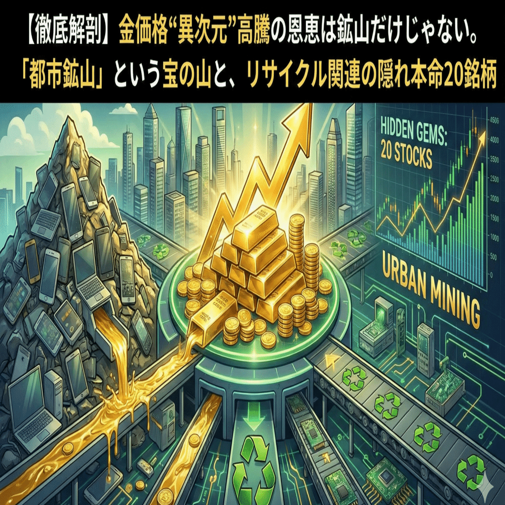徹底解剖】金価格“異次元”高騰の恩恵は鉱山だけじゃない。「都市鉱山
