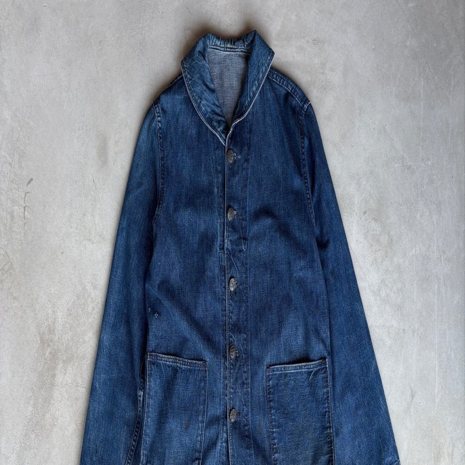 フランス製 VETRA モールスキン ショールカラー ジャケット us.navy フランス製 VETRA モールスキン ショールカラー ジャケット us.navy