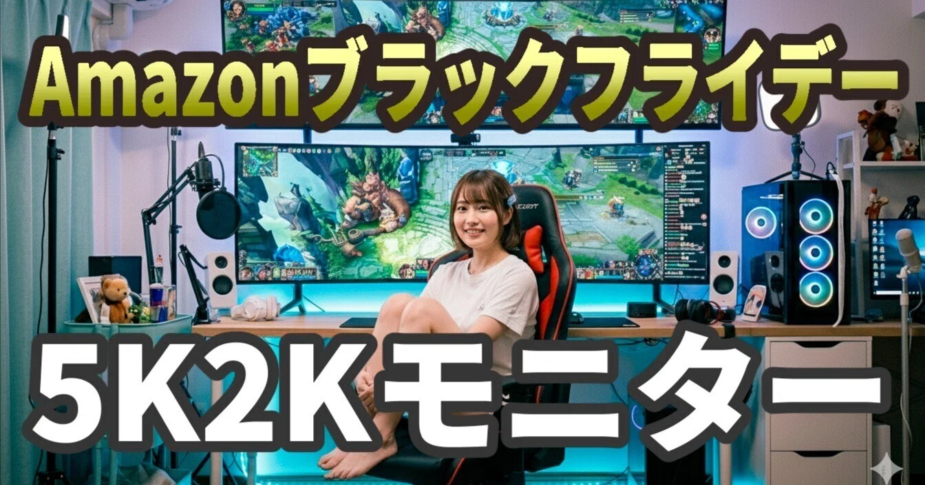 Amazonブラックフライデーセールの5K2Kモニターがどんな感じか調べて Amazonブラックフライデーセールの5K2Kモニターがどんな感じか調べて