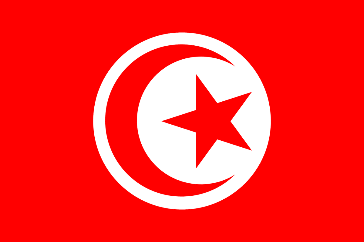 チュニジア　国旗